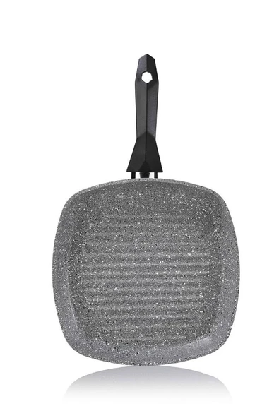 Schafer Cory Granit Y.Y.Kare Grill Tava - 28cm -Gri - 2