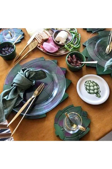 Enginar Ahşap Supla - Amerikan Servis - Tabak Altı Ahsap Supla - 2