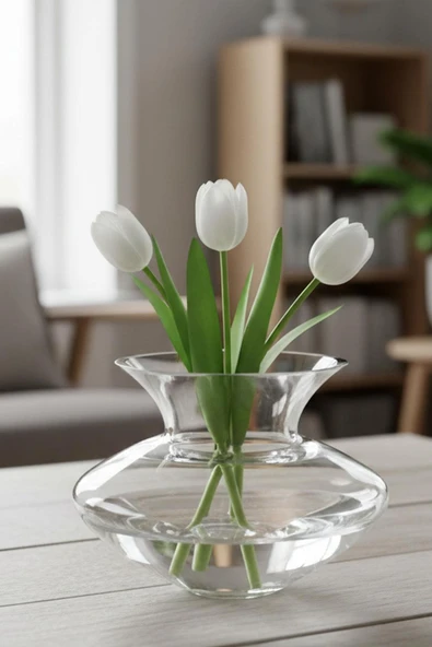 Paşabahçe Denizlicam El İmalatı Kristal Mini Vazo 601265 13520 - Resim 2