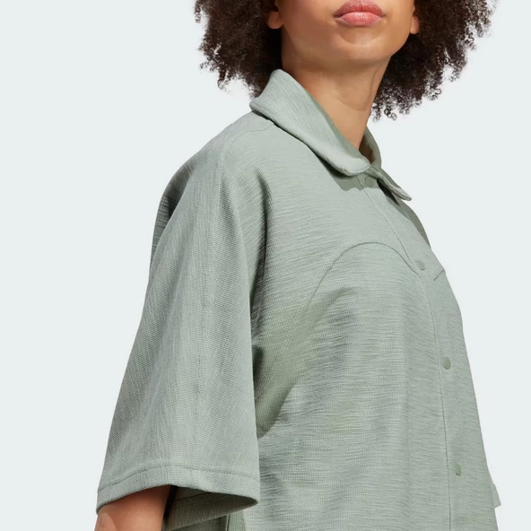 Adidas HZ4394 W Lng Lw Shirt Kadın Gömlek - 8