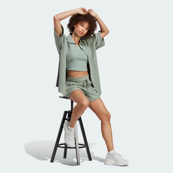 Adidas HZ4394 W Lng Lw Shirt Kadın Gömlek - 4