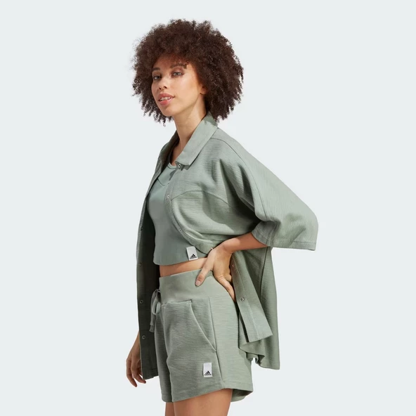 Adidas HZ4394 W Lng Lw Shirt Kadın Gömlek - 2