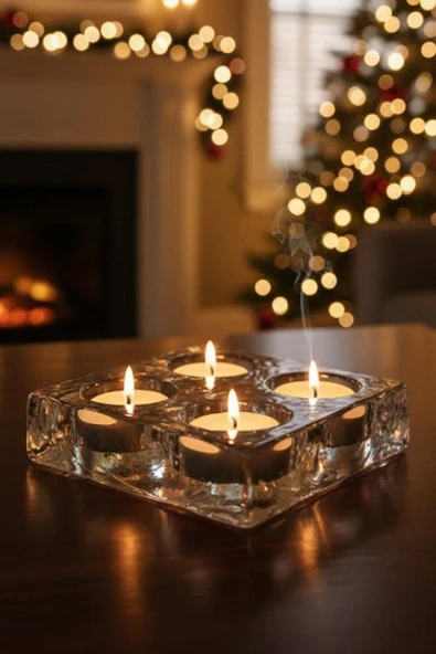 Paşabahçe El İmalatı Kristal Tealigt Mumluk 25014 ürün görseli 1