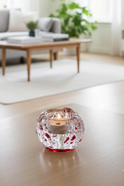 Paşabahçe El İmalatı Tealight Mumluk İçi Renkli 1 Adet 25266 ürün görseli 1