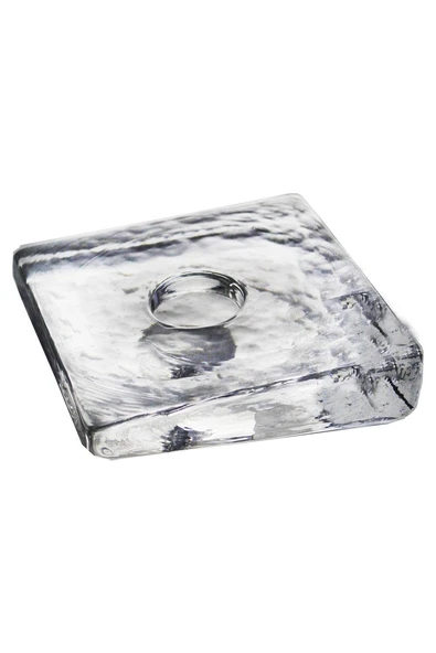 Paşabahçe El İmalatı Kristal Kalın Camlı Mumluk 1 Adet 25159 ürün görseli 1