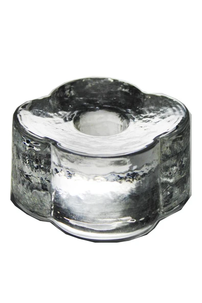 Paşabahçe El İmalatı Kristal Kalın Camlı Çiçek Mumluk 1 Adet 25323 ürün görseli 1