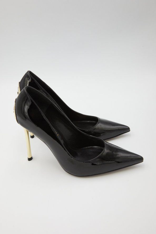 Merry Gold Topuk Gizli Aksesuarlı Stiletto - 4