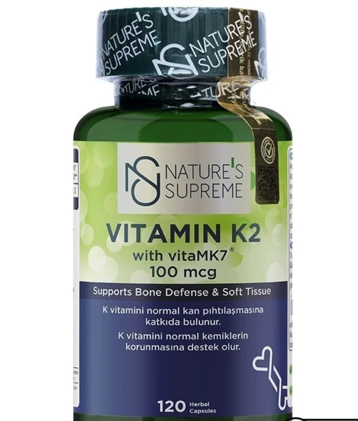 Natures Supreme Vitamin K2 100 Mcg 120 Kapsül