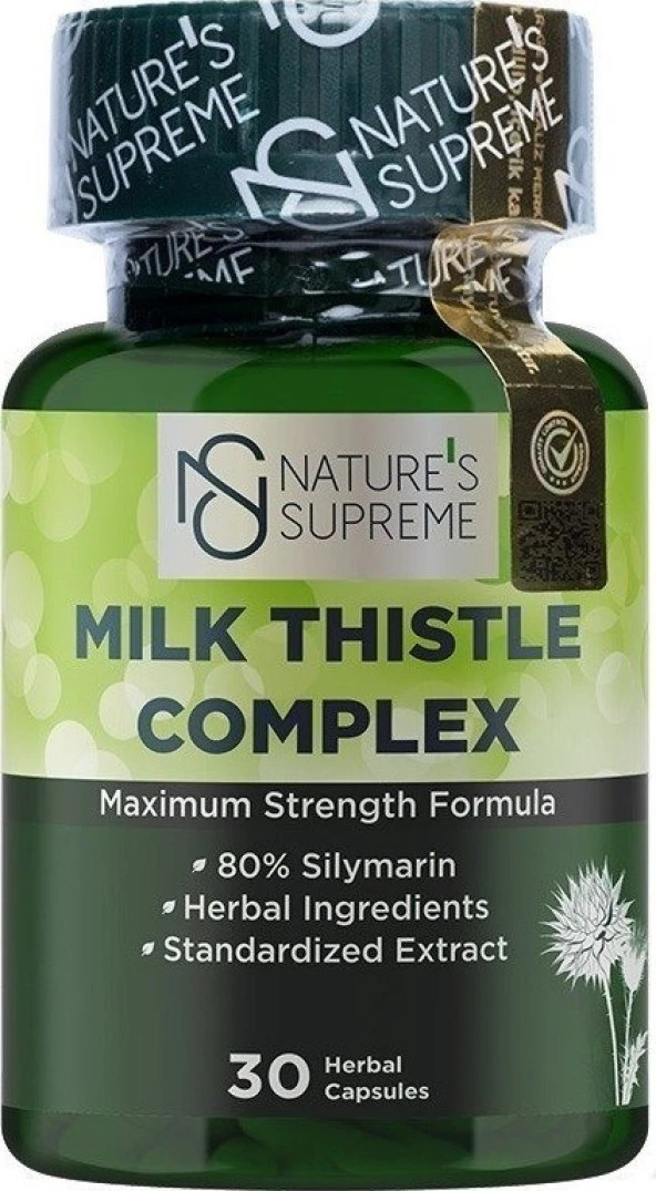 Natures Supreme Milk Thistle Complex 30 Kapsül