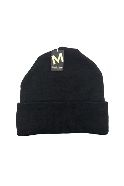 Katlamalı Renkli Bere Basic Düzrenk Bere  SARI Battal Standart - Resim 3