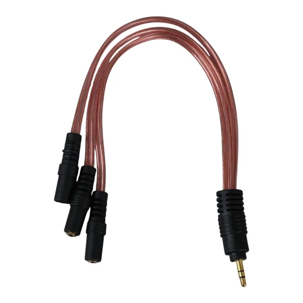 POWERMASTER 3.5 MM STEREO ERKEK/3 X 3.5 MM STEREO DİŞİ 5+1 KABLO - 4