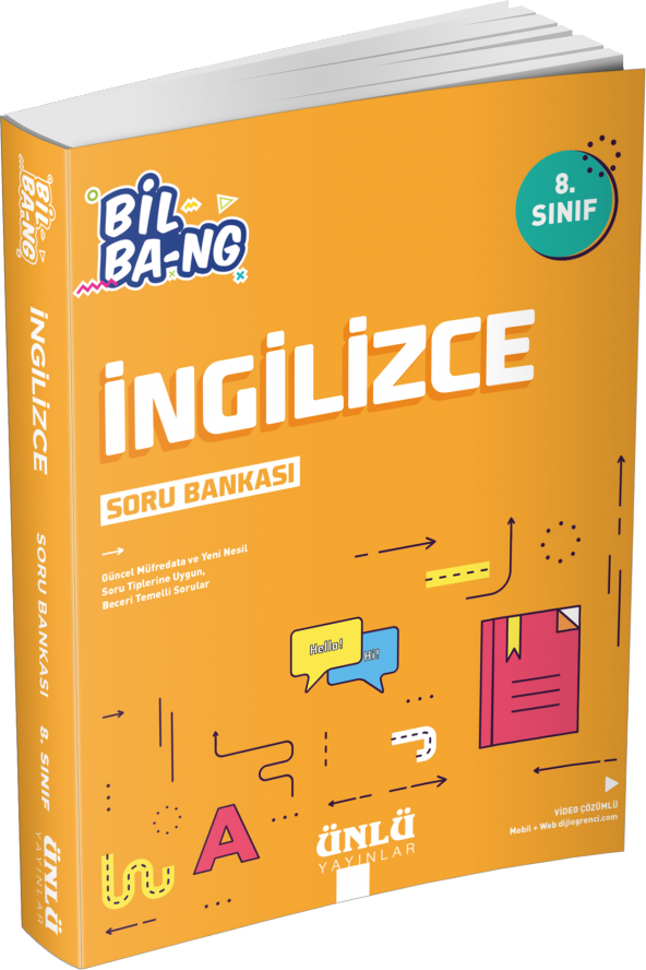 Ünlü 8. Sınıf Bil Ba-ng İngilizce Soru Bankası