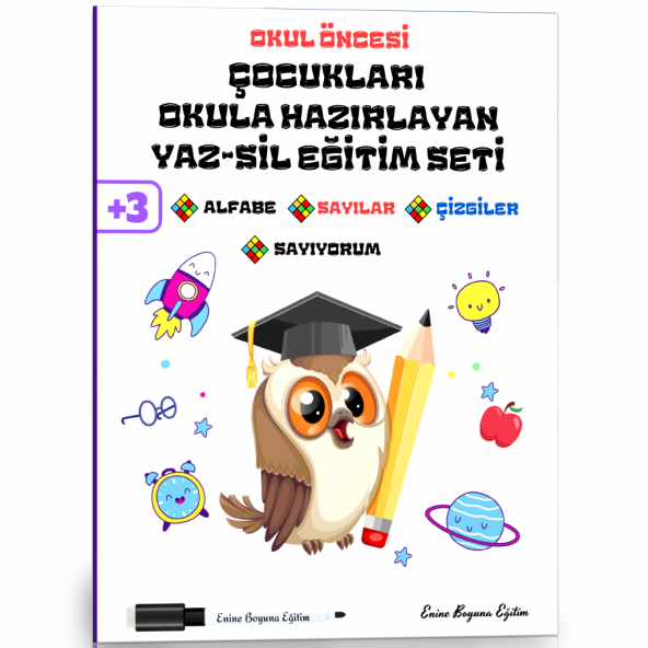 Çocukları Okula Hazırlayan YAZ-SİL Eğitim Seti