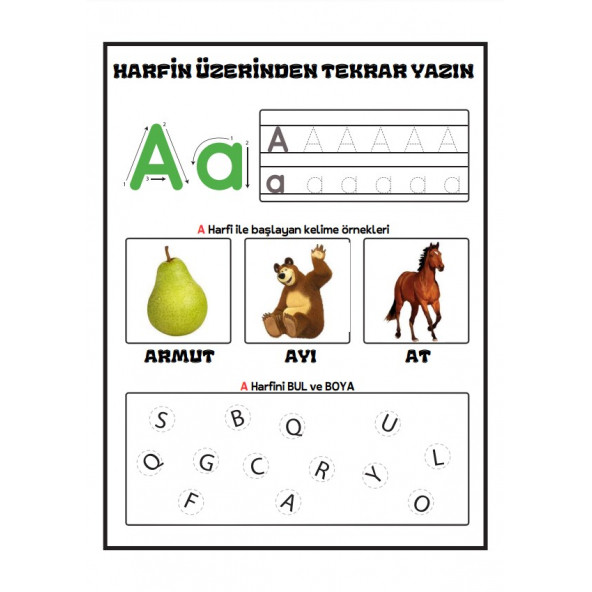 Çocukları Okula Hazırlayan YAZ-SİL Eğitim Seti - Resim 2