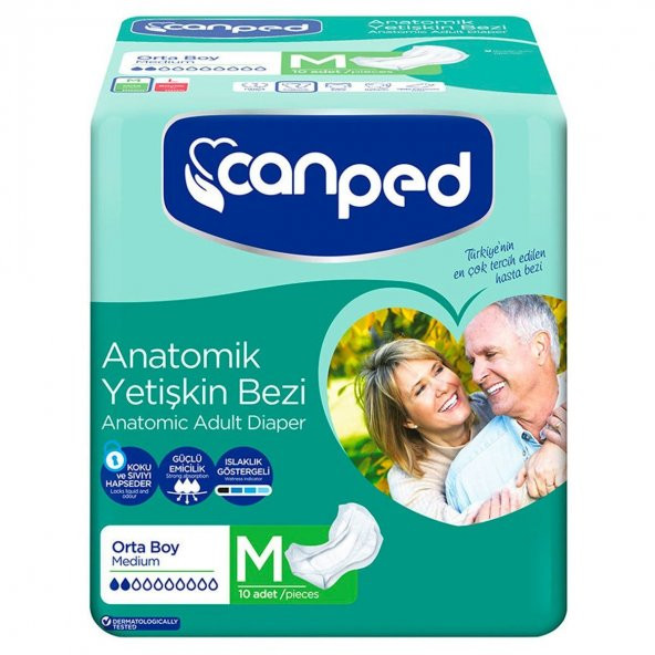 Canped Anatomik Hastabezi Normal Orta 10lu