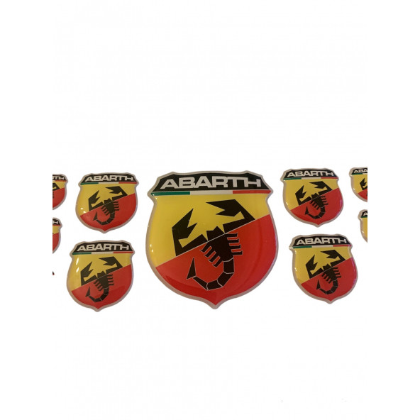 ABARTH LOGOLU DAMLA STICKER TAKIM (11 PARÇA) - Resim 2