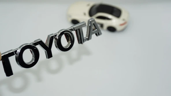 DK Tuning Toyota 11,5cm Bagaj 3M 3D Krom ABS Logo Amblem