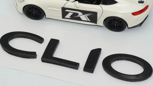 DK Tuning Clio 5 Bagaj Siyah ABS Yazı Logo Amblem Renault İle Uyumlu - 5