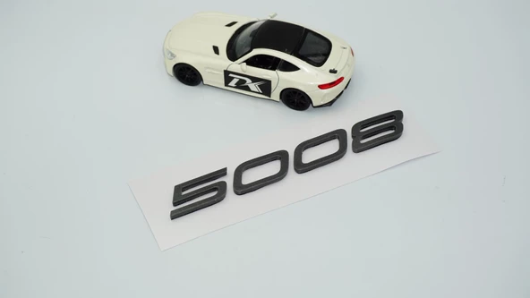 DK Tuning Peugeot Yeni 5008 Bagaj 3M 3D Koyu Gri ABS Yazı Logo - 4