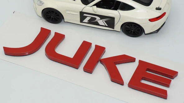 DK Tuning juke Kırmızı ABS 3M Bagaj Yazı Logo Nissan İle Uyumlu - 4