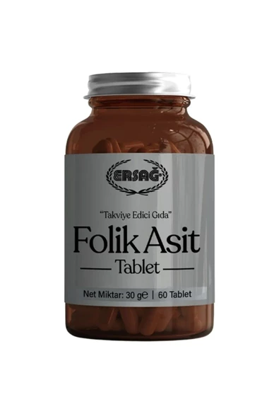 Ersağ Folik Asit Vitamin ve Gıda Takviyesi