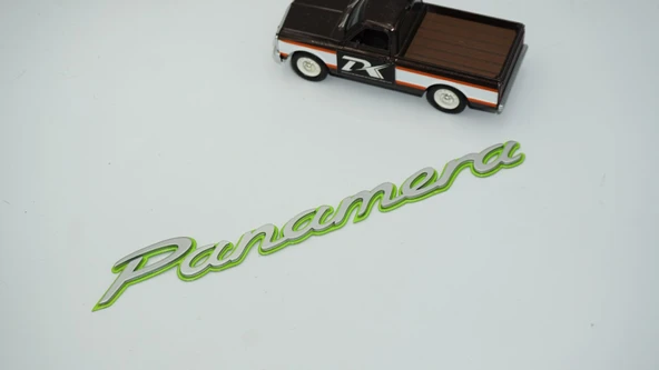 DK Tuning Porsche Panamera Yeşil Gri ABS Yazı Logo Arma - Resim 3