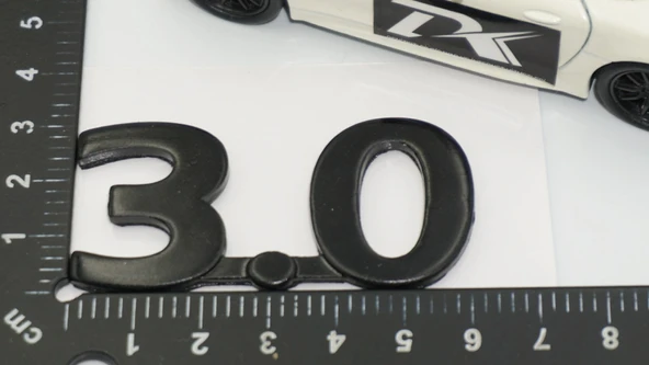 DK Tuning 3.0 Bagaj Siyah Yazı Logo 2001 2010 Jaguar İle Uyumlu - Resim 2