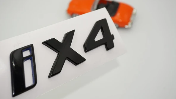 DK Tuning Yeni iX4 Bagaj Siyah Mavi ABS Yazı Logo Bmw İle Uyumlu ürün görseli 1