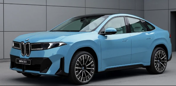 DK Tuning Yeni iX4 Bagaj Siyah Mavi ABS Yazı Logo Bmw İle Uyumlu - Resim 3