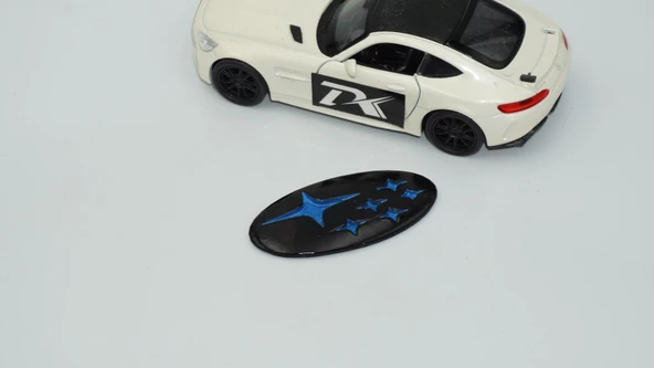 DK Tuning Direksiyon Siyah Mavi Amblem Logo Arma Subaru İle Uyumlu - 4