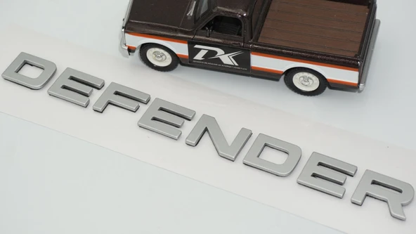 DK Tuning Land Rover Defender L663 Gri Bagaj Yazı Logo Arma - Resim 5