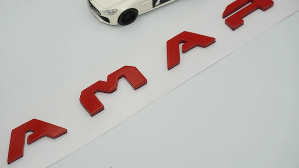 DK Tuning VW Volkswagen Amarok Ön Kaput Kırmızı ABS Yazı Logo Amblem - 2