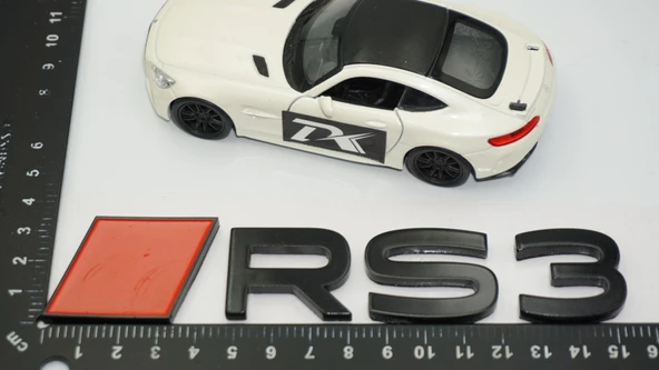 DK Tuning RS3 2025+ Bagaj Kırmızı Siyah 3M Yazı Logo Audi İle Uyumlu - 2