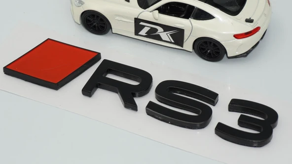 DK Tuning RS3 2025+ Bagaj Kırmızı Siyah 3M Yazı Logo Audi İle Uyumlu - 5
