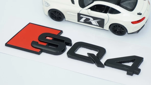 DK Tuning SQ4 Siyah ABS 3M 3D Bagaj Logo Audi İle Uyumlu - 4