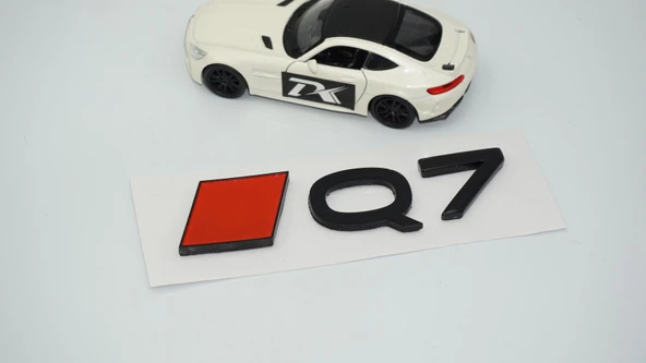 DK Tuning Q7 2025+ Bagaj Kırmızı Siyah 3M Yazı Logo Audi İle Uyumlu - 2