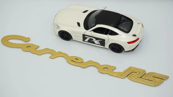 DK Tuning Porsche 911 Carrera RS 3M Gold ABS Bagaj Yazı Logo