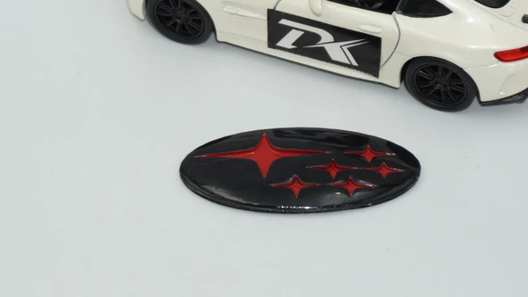 DK Tuning Direksiyon Siyah Kırmızı Amblem Logo Arma Subaru İle Uyumlu - 4