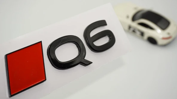 DK Tuning Q6 2025+ Bagaj Kırmızı Siyah 3M Yazı Logo Audi İle Uyumlu ürün görseli 1