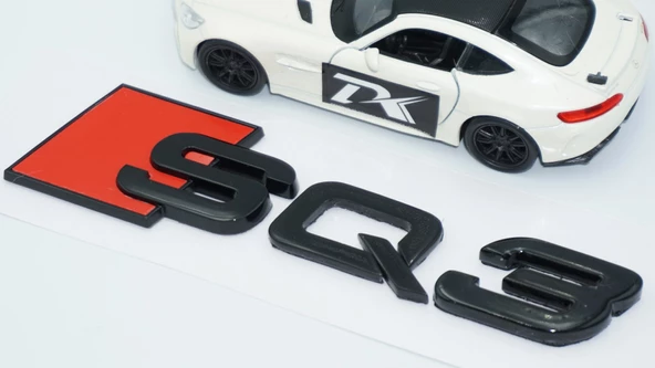 DK Tuning SQ3 Siyah ABS 3M 3D Bagaj Logo Audi İle Uyumlu - 4