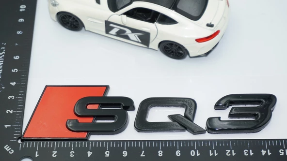 DK Tuning SQ3 Siyah ABS 3M 3D Bagaj Logo Audi İle Uyumlu - 2