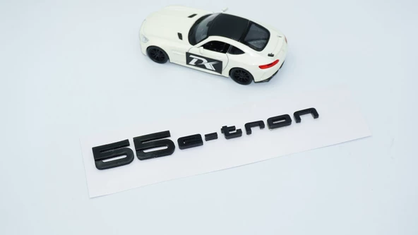 DK Tuning 55 e-tron Bagaj Siyah ABS Yazı Logo Audi İle Uyumlu - 3