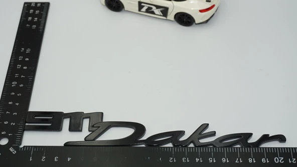 DK Tuning Porsche 911 Dakar Bagaj Siyah ABS Yazı Logo Amblem - Resim 2