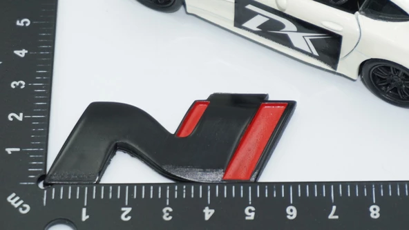 DK Tuning Hyundai N Line Bagaj 3M 3D Kırmızı Siyah Logo Amblem Rozet - 2