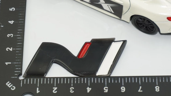 DK Tuning Hyundai N Line Bagaj 3M 3D Siyah Kırmızı Logo Amblem Rozet - 2