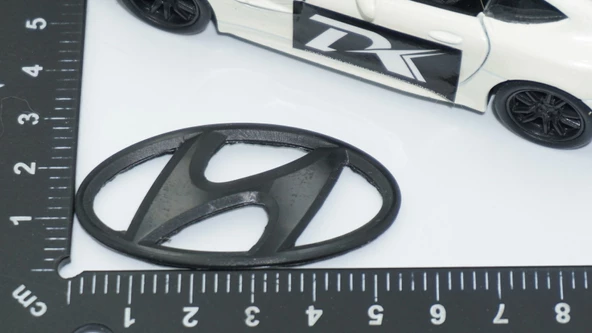 DK Tuning Tuning Hyundai Direksiyon Göbeği Siyah Logo 5,5 Cm - 2