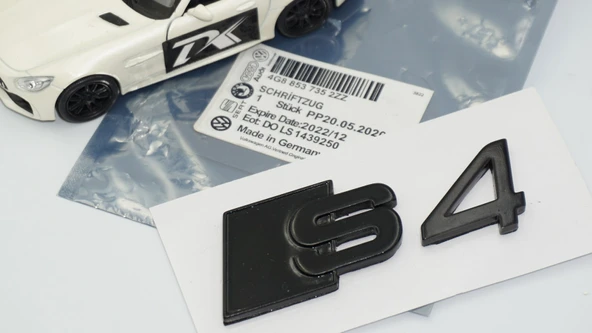 DK Tuning S4 Siyah 3M Bagaj Logo Audi İle Uyumlu - 5