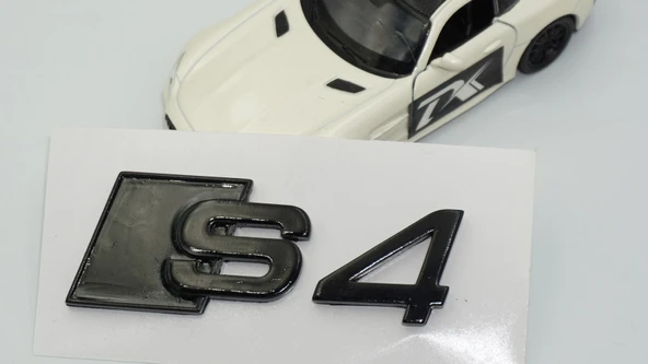 DK Tuning S4 Siyah 3M Bagaj Logo Audi İle Uyumlu - 4
