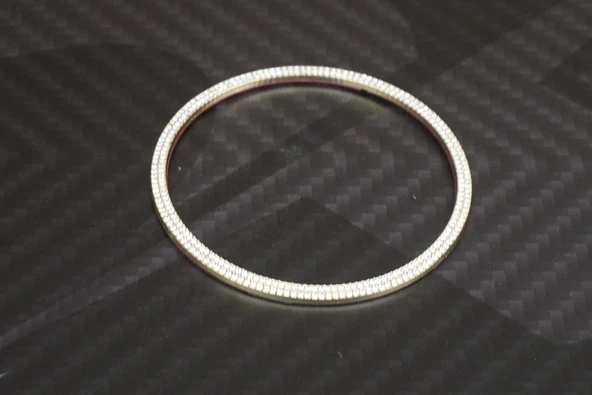 DK Tuning Porsche Direksiyon Logo Kristal Taş Çerçeve Krom Metal - Resim 4