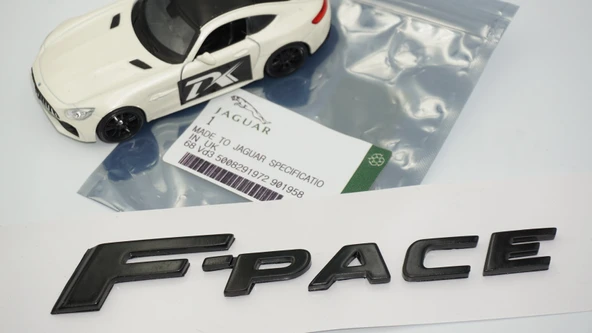 DK Tuning F-Pace 3M Siyah ABS Bagaj Yazı Logo Jaguar İle Uyumlu - 6